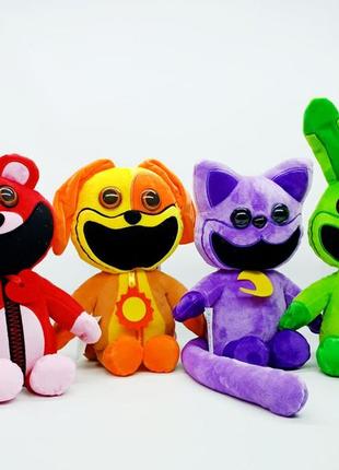 Набір м'яких іграшок поппі плейтайм «усміхнені звірі» 4 персонажі 8773452-1