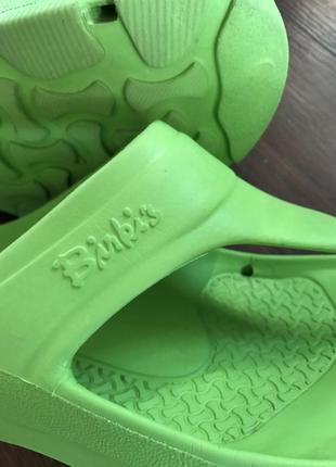 Birkis  салатовые шлепанцы