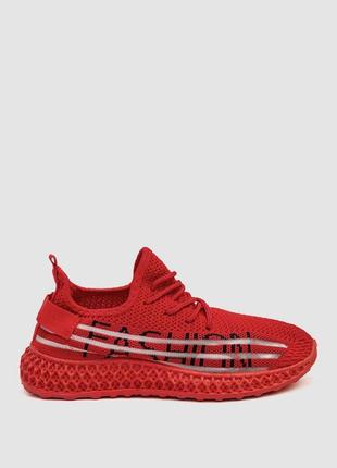 Кросівки жіночі текстиль, колір червоний, 243r372-4