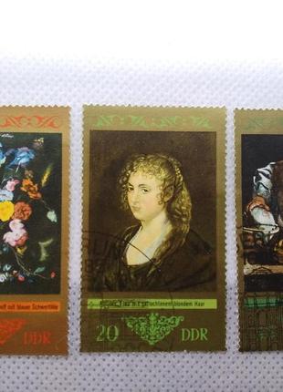 Польские болгарские чехословатские гдр почтовые марки периода ссср   живопись