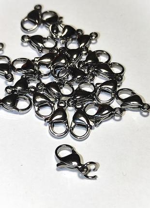 Карабин "лобстер" 12 мм (steel) з нержавіючої сталі, 1 шт