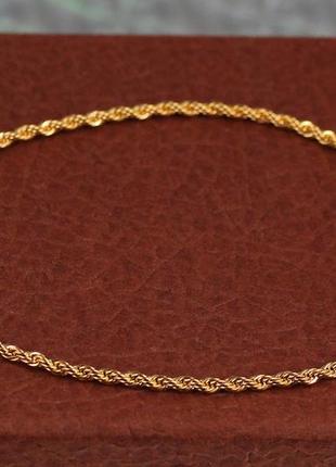 Браслет xuping jewelry канатик 19 см золотистий