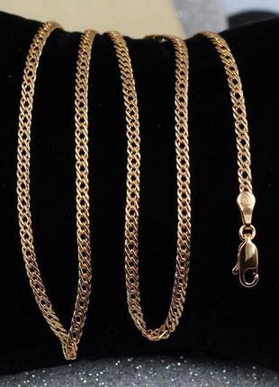 Цепь xuping jewelry ромб 60 см 3 мм золотистая