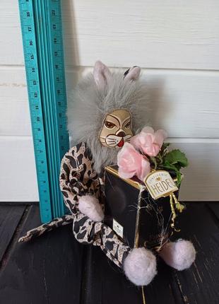 Винтажный фарфоровый кот клоун