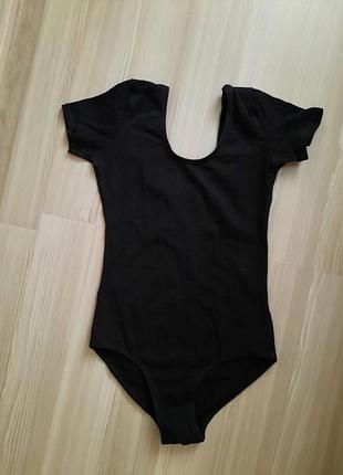 Боди черная футболка