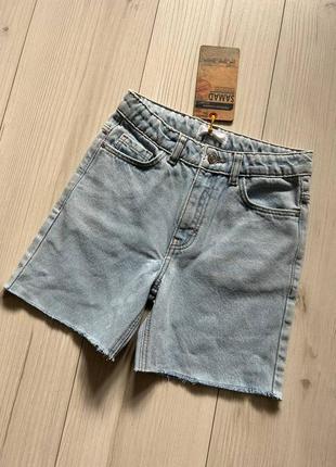 Новые джинсовые шорты mango для девочки 8-9 лет