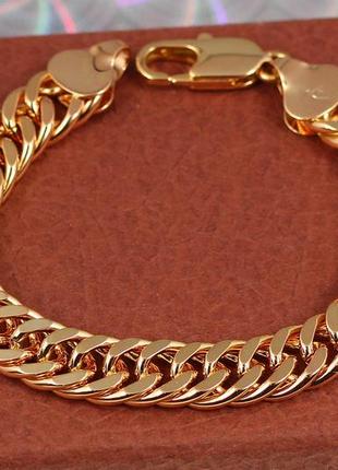 Браслет xuping jewelry кобра 19.5 см 10 мм золотистый