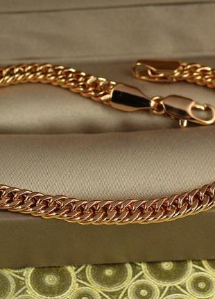 Браслет xuping jewelry кобра 19 см 5 мм золотистий