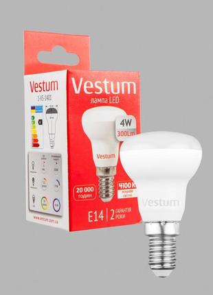 Світлодіодна лампа vestum r39 4w 4100k 220v e14 1-vs-1401