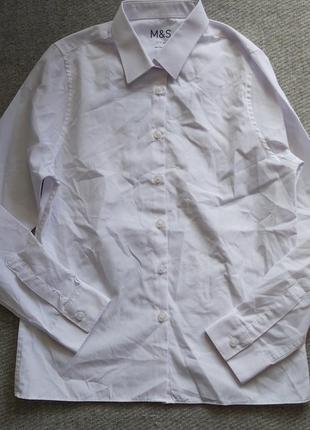 Белая рубашка на 11-12 лет