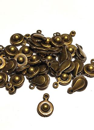 Застібка "кнопка" (antique bronze) 9 мм