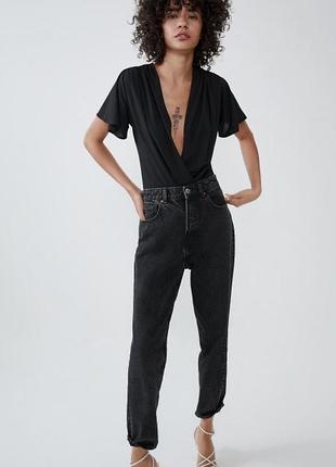 Красивое черное боди zara
