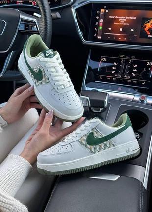 Женские кроссовки nike air force 1 low light gray green 36-37-38-39-40-416 фото