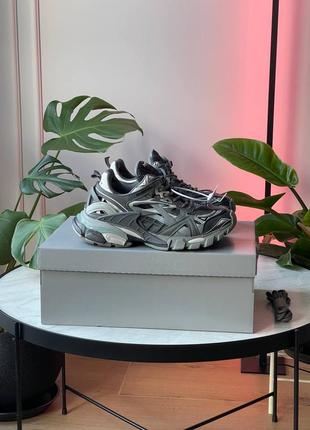 Кроссовки в стиле balenciaga track 2 blue grey