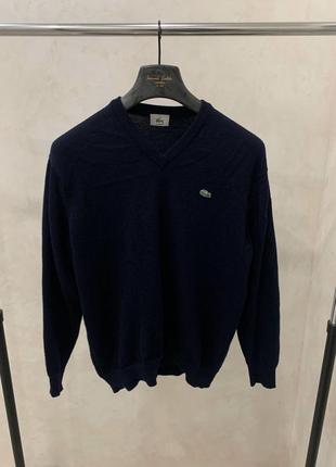 Шерстяной свитер джемпер lacoste винтажный