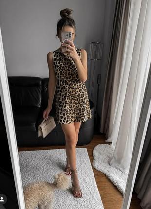 Леопардова сукня zara