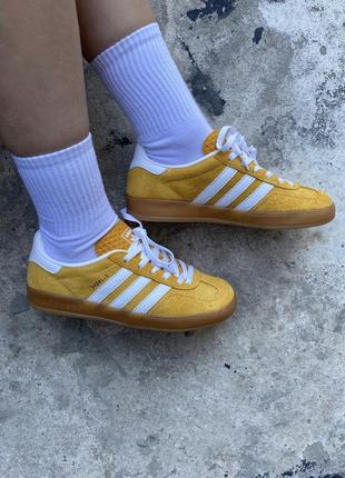 Adidas gazelle indoor orange peel white 363 фото