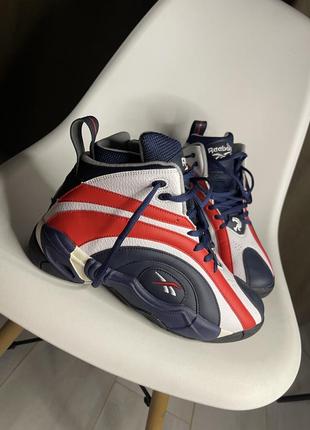 Кросівки reebok shaqnosis shaquille oneal red white navy