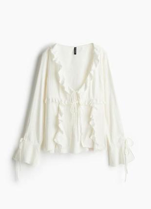 Блузка блуза топ из льна h&amp;m hm оригинал ✔️ 1229394002 xs s m l xl xxl