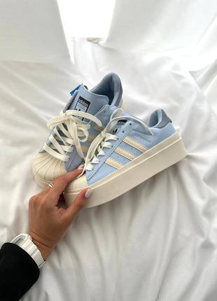 Кросівки adidas superstar bonega “blue / cream”