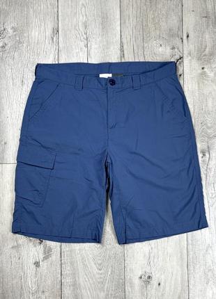 Columbia omni-shade шорты 34 w l размер трекинговые синие оригинал