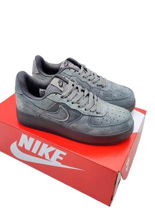 Жіночі кросівки nike air force 1 '07 grey сірі