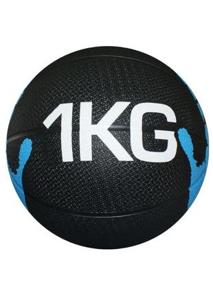 Медбол hand medicine ball з відскоком 1 кг чорний