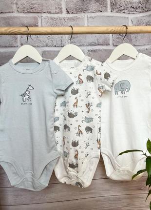 Набор боди с коротким рукавом cool club, 3 шт, 92 см