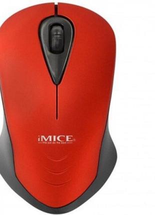 Компьютерная мышь imice e-2370 беспроводная usb разрешение 1600 dpi мышка красная
