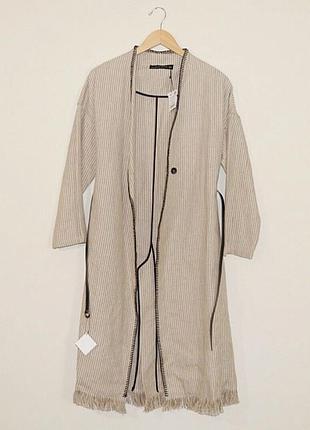 Лляне пальто zara