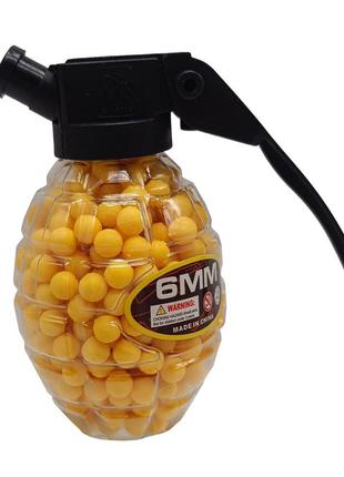 Пластиковые шарики пульки для детского оружия qf-23(yellow 6 мм 500 ammunation