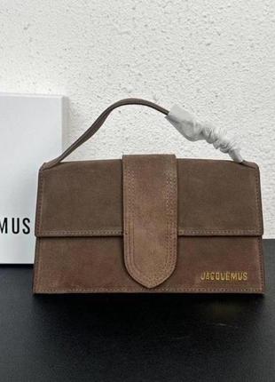 Сумка jacquemus bambino из замши
