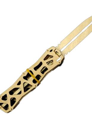 Деревянный сувенирный нож «выкидуха» скелетон sk-wood ammunation