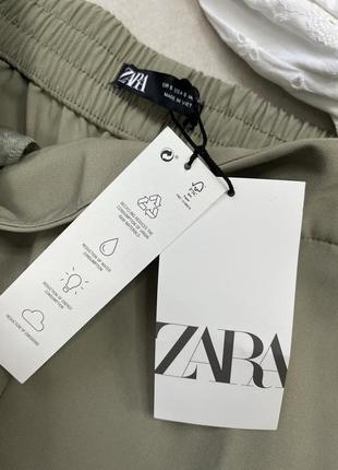 Стильні красиві брюки штани zara з декоративними золотистими ґудзиками по бокам .7 фото