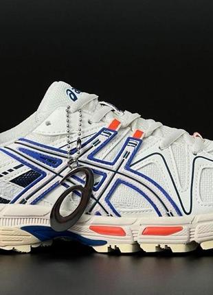 Чоловічі кросівки  asics gel kahana 8   білі з бежевим синім1 фото