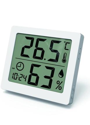 Цифровой термометр гидрометр для дома настольные часы домашняя метеостанция