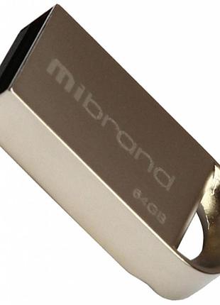 Флешка металлическая mibrand lynx 64 gb серебристая