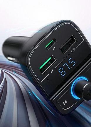 Адаптер fm - модулятор ugreen cd229 bluetooth car charger (80910) 4