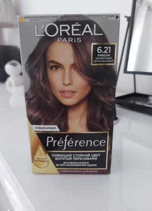 Краска для волос loreal paris 6,21