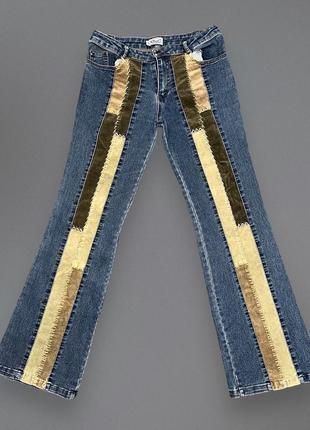Кастом джинси з низьким станем з вишивкою1 фото