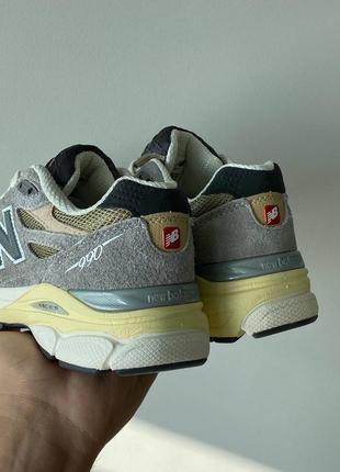 Жіночі кросівки в стилі new balance 990v3 grey.5 фото