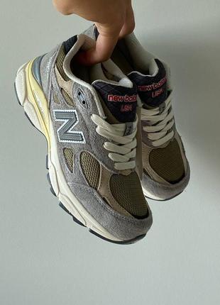 Жіночі кросівки в стилі new balance 990v3 grey.