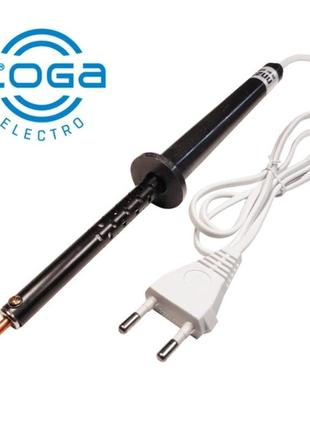 Паяльник 25вт, з пластиковою ручкою та мідним жалом loga