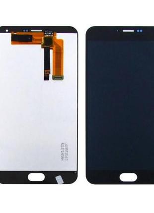 Дисплей для meizu m2 note с чёрным тачскрином