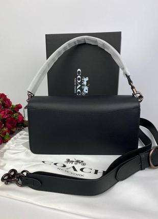 Сумка клатч premium 1:1 найвища якість  coach tabby black її9 фото