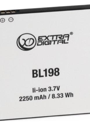 Аккумулятор для lenovo bl198 2250 mah - bml6362 – extradigital