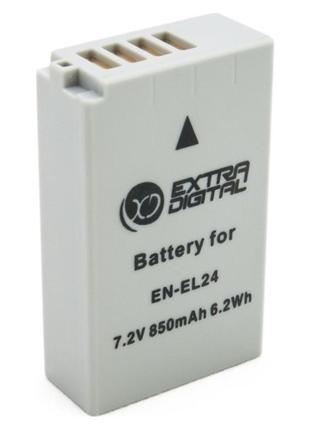Аккумулятор для nikon en-el24, li-ion, 850 mah (bdn2688) – extradigital