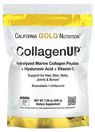 Collagenup морський колаген 1 и 3 тип гіалуроновою кислотою 206 г. california gold nutrition