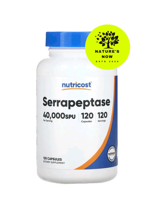 Nutricost серрапептаза 40000 spu - 120 капсул / сша,