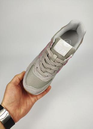 Кроссовки new balance 574 beige pink3 фото